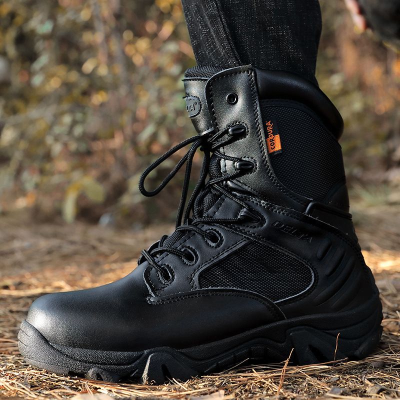 Combat Boots Men's Outdoor Hiking Boots High Tops Desert Boots Tactical Boots Army Junkies Training Boots_voghion.com