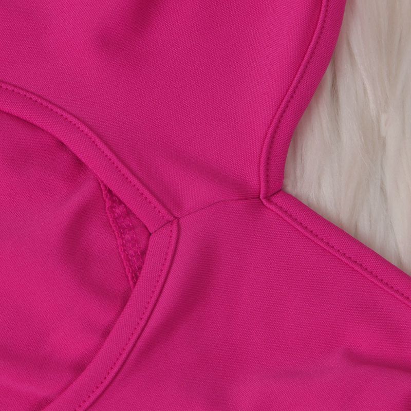 Vêtements pour femmes, maillot de bain de couleur unie, ensemble deux pièces en gaze en maille_voghion.com