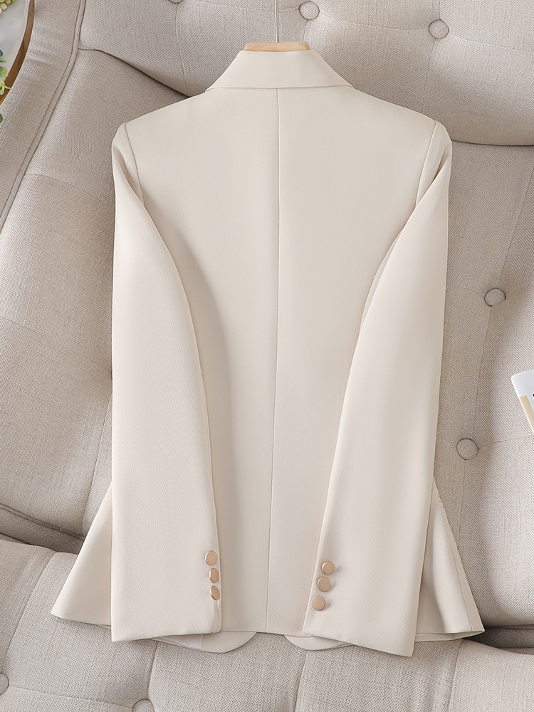 Yitimuceng långärmade blazers för kvinnor 2023 Nytt mode hösten solid slimmad formell jacka för chic vintage enkelknapp_voghion.com