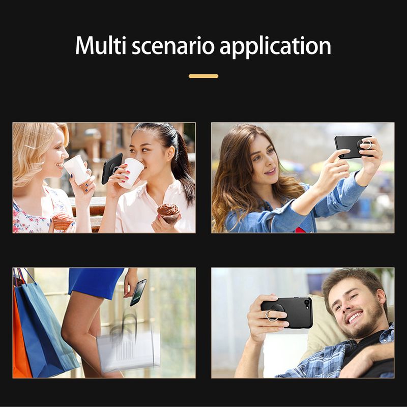 Hitech Handy-Halterung, ultradünn, um 360 Grad drehbar, tolle Klebrigkeit, fester und unterstützender Handy-Ringhalter_voghion.com