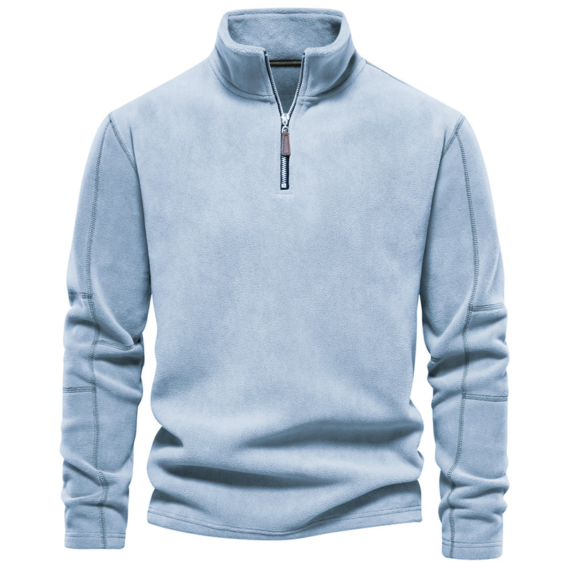 Autumn Winter New Half Zipper Long Sleeve Sweatshirt Trendy And Easiest For Match Men's Top_voghion.com