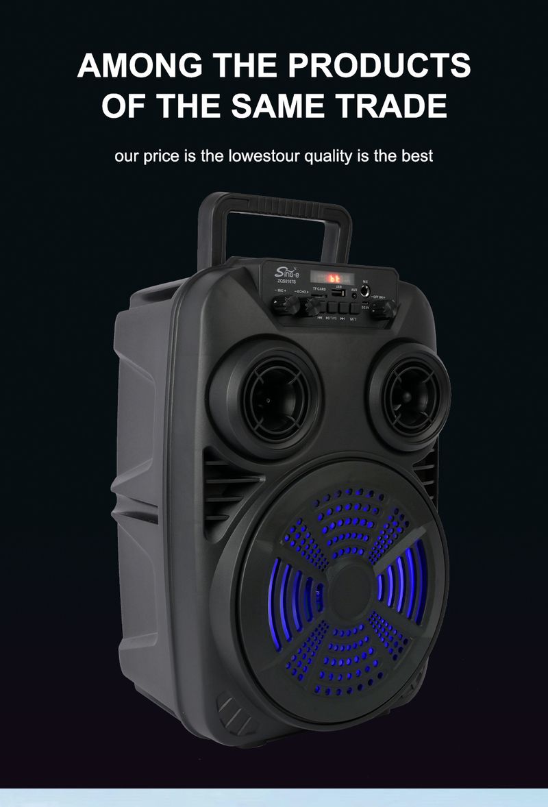 ZQS8107S High-power Portable Tie Rod Bluetooth Speaker Outdoor Promotion Stall Card Small Stereo_voghion.com