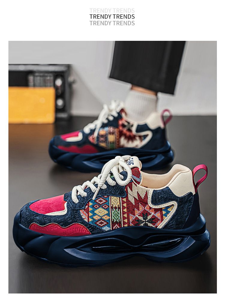 Chaussures en toile pour hommes, polyvalentes, tendance, décontractées, semelles épaisses, antidérapantes, pour sports de plein air, augmentant la taille, 2025_voghion.com