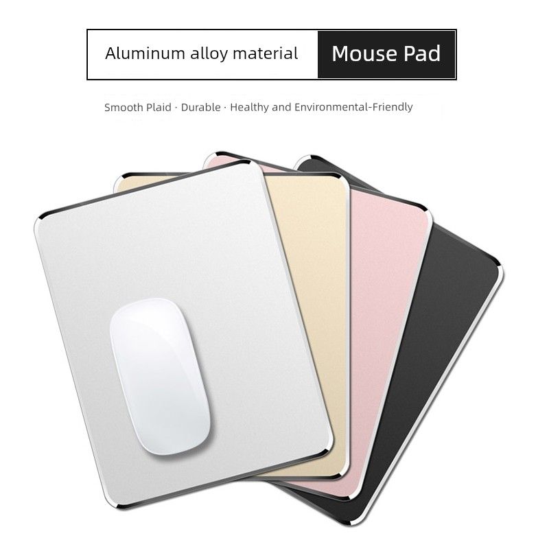 Calitate imbatabilă din metal, aliaj de aluminiu, mouse pad, birou, joc, greu, antiderapant, pentru computer de acasă, impermeabil, rezistent la pete_voghion.com