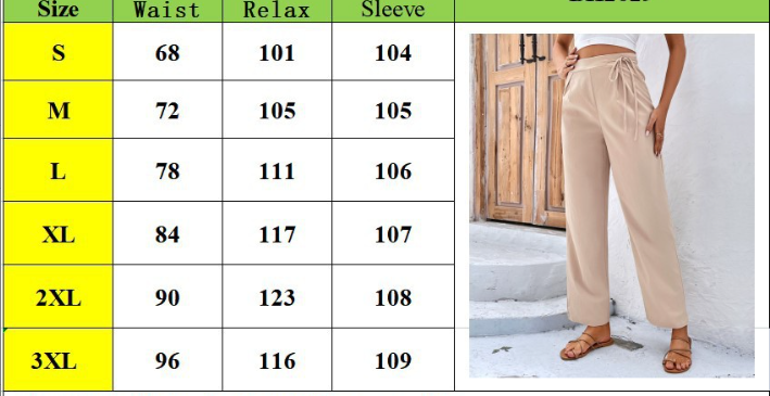 2023 new spring and summer draping straight high waist solid color tether wide-leg pants for women_voghion.com