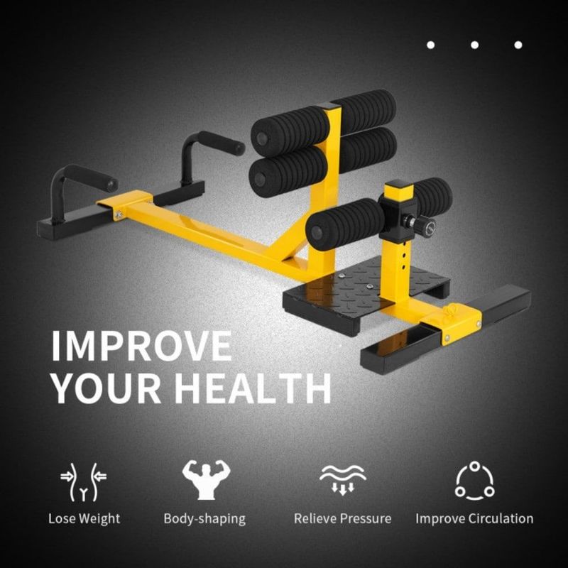 3-in-1 Sissy Squat Ab Workout Home Gym Sit-up Machine_voghion.com