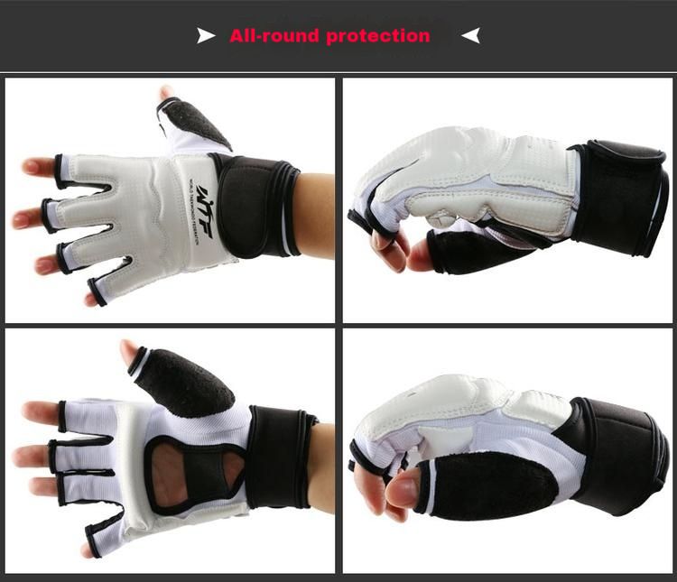 Taekwondo gloves, hand and foot protection, foot protection, bare Sanda boxing match set, punching bag, half finger, full finger_voghion.com