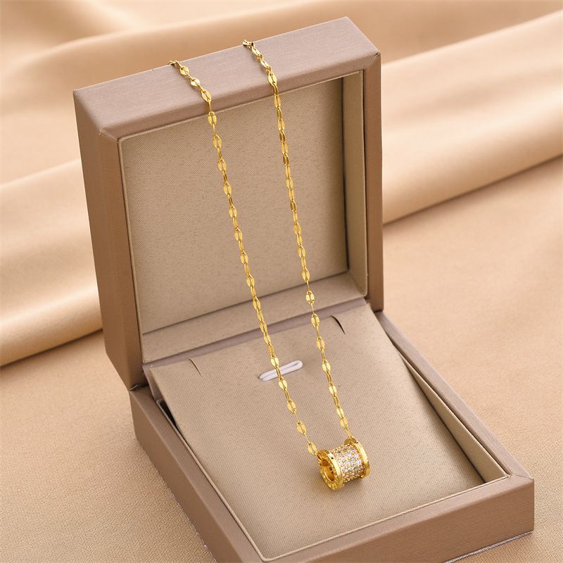Nuova collana semplice alla moda in acciaio al titanio, pendente in vita, lusso leggero, stile piccolo e popolare,_voghion.com