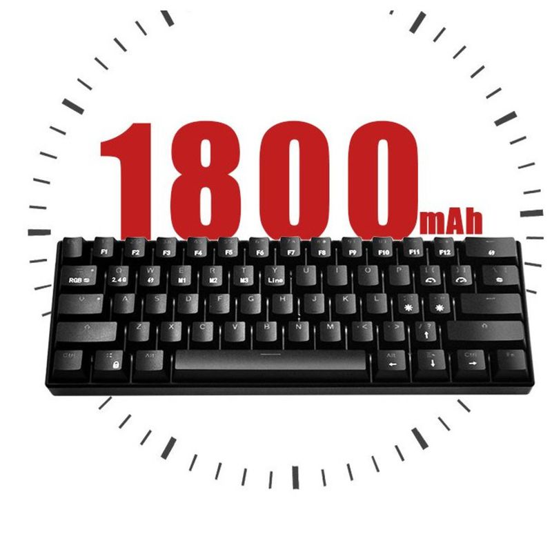 61-key Tri-mode Mechanical Keyboard Wireless 2.4G Bluetooth Portable Office Gaming Wired Laptop 68-key_voghion.com
