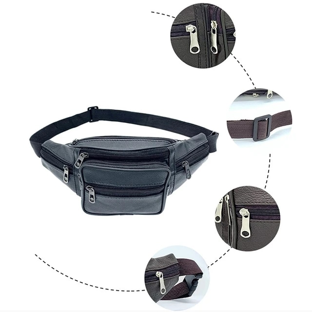 Männer Tailletasch Liedertasch Taillegurtstasch Männer Lieder Bauchtasch Moud Luxus kleng Schëllertaschen fir Männer_voghion.com
