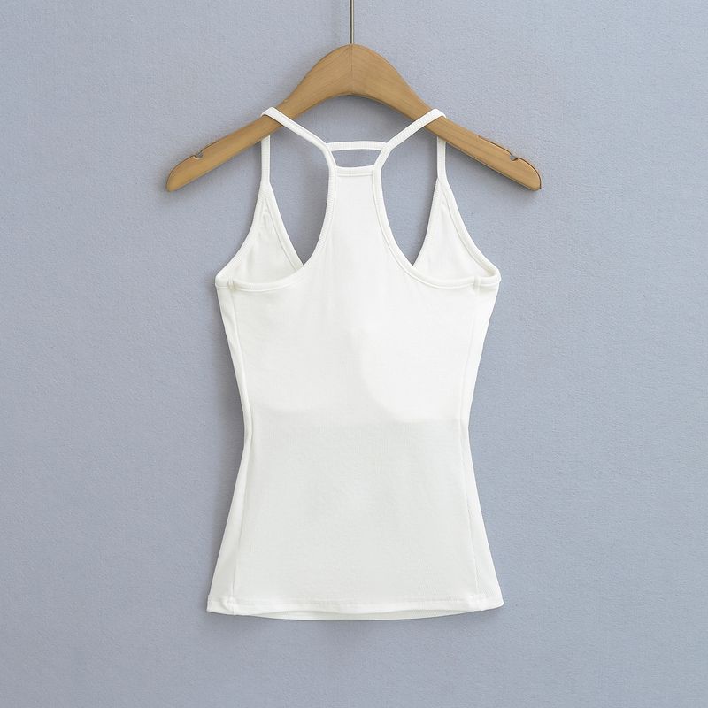 FS546-25 Forårsny stil INS Blogger's tyk brystpude Slim Fit indvendig hængende halsrem tanktop_voghion.com