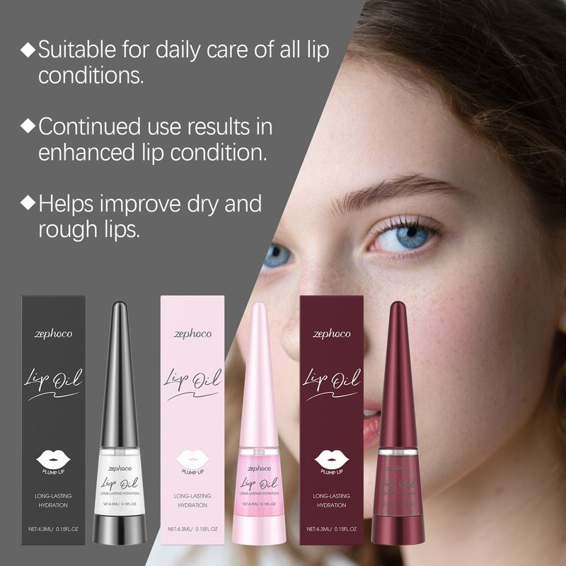 zephoco Gentle Nourishing Smooth, Delicate And Soft Plumping Lip Oil_voghion.com
