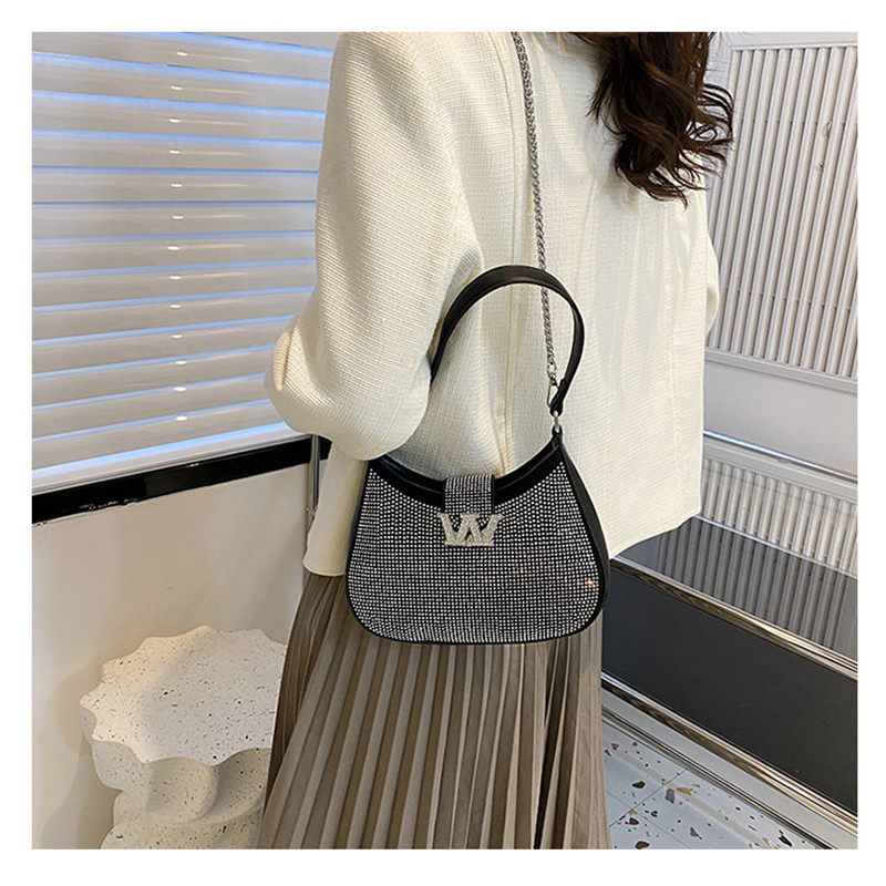 2023 nuove borse per le donne designer mini borsa a tracolla con strass borsa da sera borsa a tracolla con catena_voghion.com