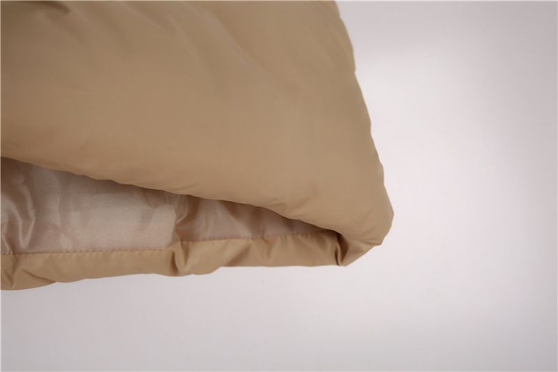 Gilet matelassé sans manches pour femme, col montant court avec cordon de serrage, léger et compressible, idéal pour l'automne/hiver, style décontracté et streetwear._voghion.com