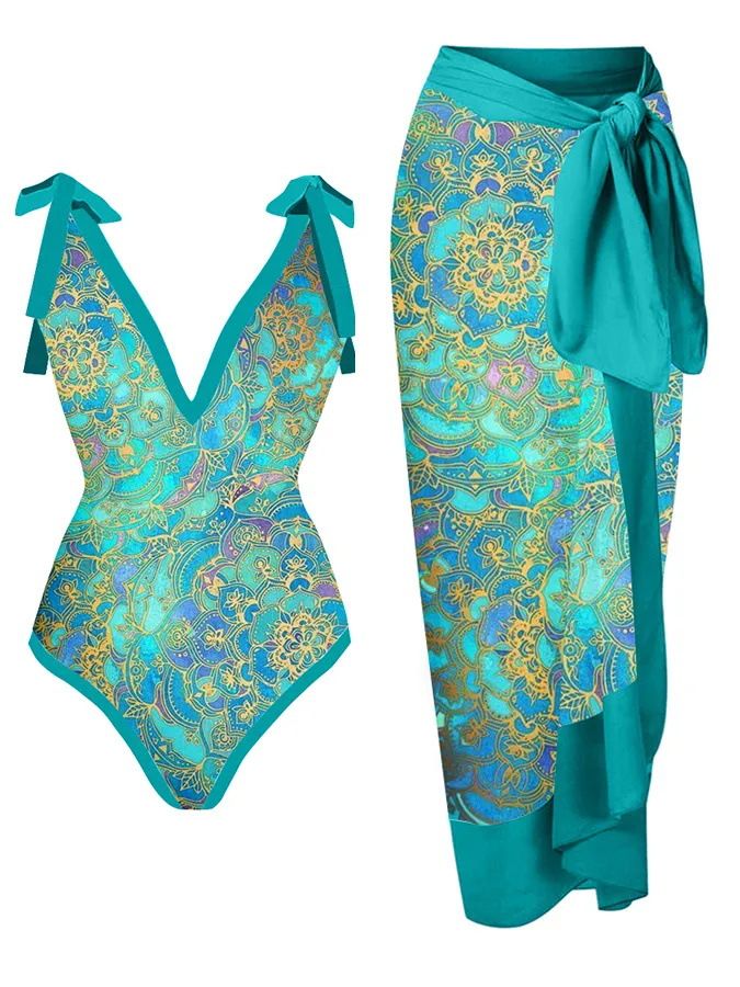 Naisten vaatteet Uima-asut Konservatiivinen yksiosainen bikini-uimapukusetti Naiset Tukkumyynti Verkkopeite_voghion.com