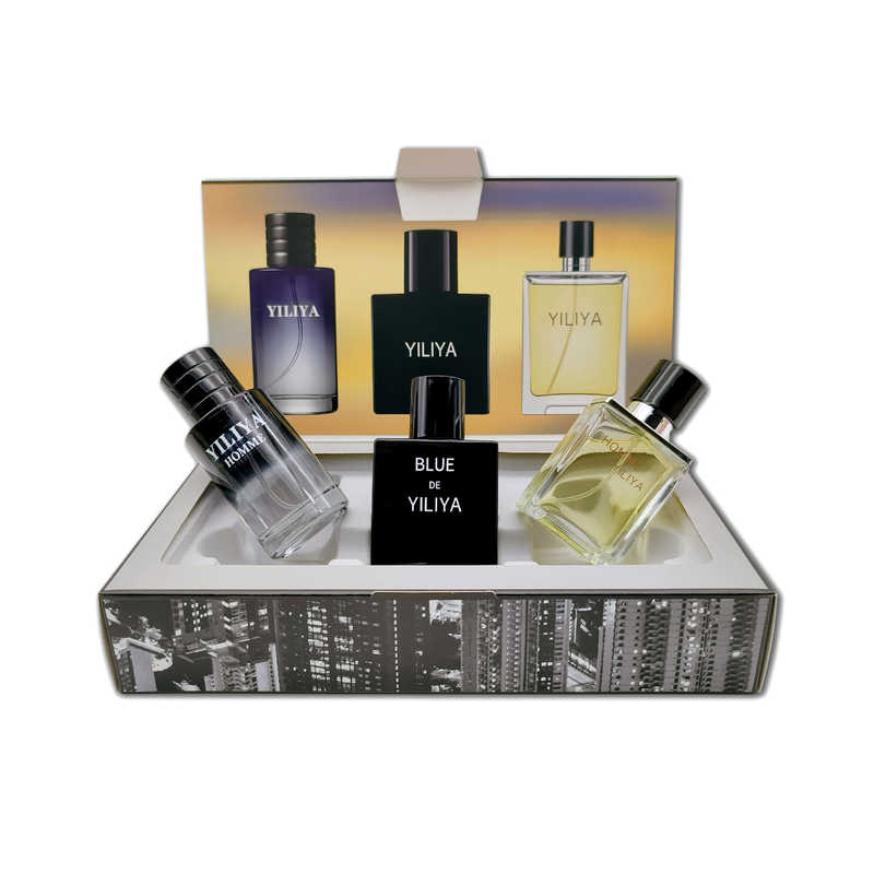 Jauns Hot Perfume Blue Wilderness jauns vīriešu smaržu komplekts Svaigu un izturīgu smaržu dāvanu kastīte Smaržas vīriešiem_voghion.com