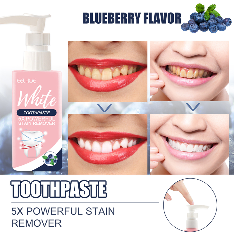 Baking soda press type teeth removal stain fresh breath cleaning, and fluoride free toothpaste 2024_voghion.com