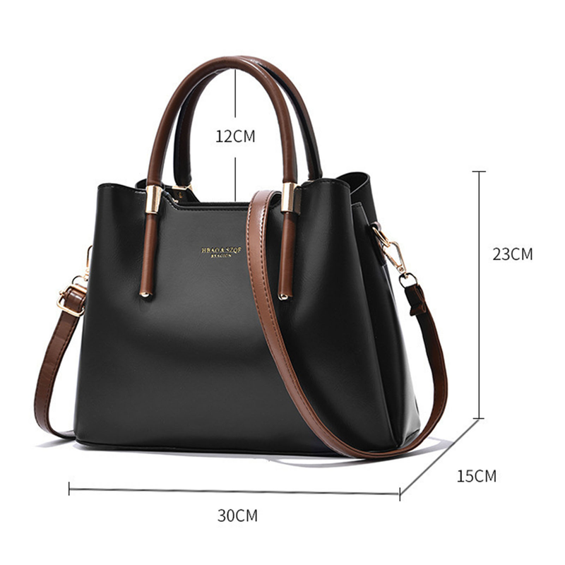 Lihanbao Lady Bag Simplicity Multistrato Borsa a tracolla portatile Borsa a tracolla grande in pelle coordinata per abbigliamento da donna, per uso quotidiano - Blu scuro_voghion.com