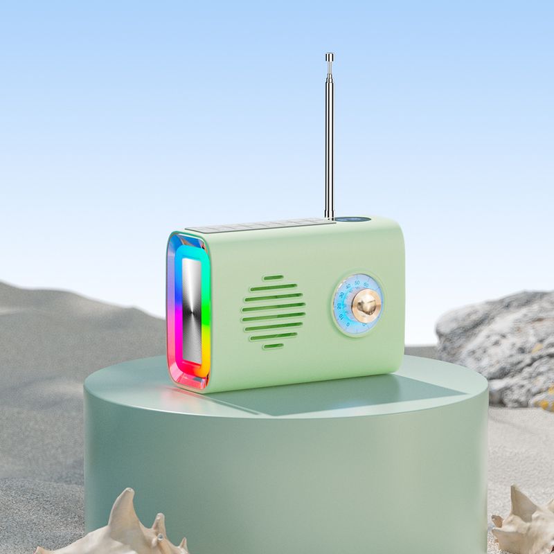 Neu Outdoor Solar Bluetooth Audio Karte Einfügen U Disk Radio Tragbare Membran Bunte Licht_voghion.com