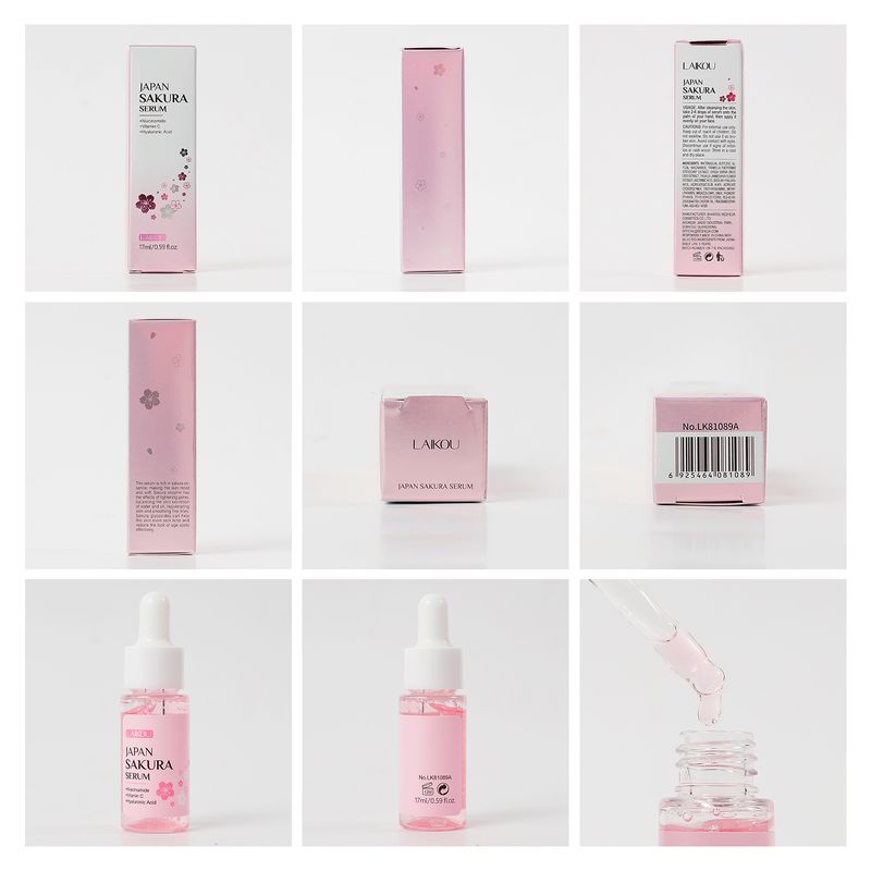 Siero Sakura Essence 17mltemu Versione con Scatola Colorata Siero Viso Qualifica Completa in Inglese_voghion.com