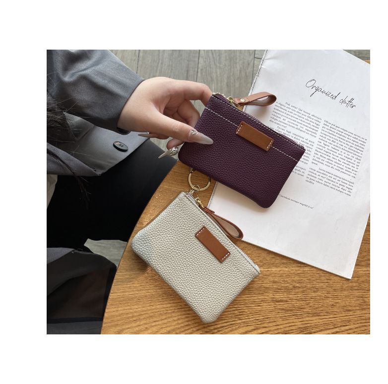 Wallet Card Cases Leather Coin Purse New Ultra Thin Exquisite Mini Compact Key Bag Coin Bag Ladies Short Wallet_voghion.com