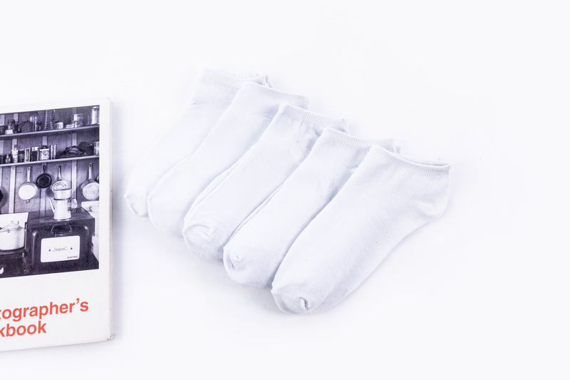 2025e Zhuji Men And Women Mid-Calf White Black Gray Solid Color Sweat-Aborbing Breathable Thin Low-Cut Boat Sport Short_voghion.com