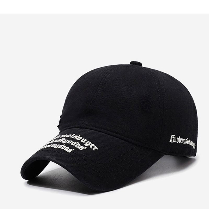 Fashion Sunshade Baseball Cap For Women, Face Slimming, Ins Style, Spring Summer, Sanskrit Embroidery_voghion.com