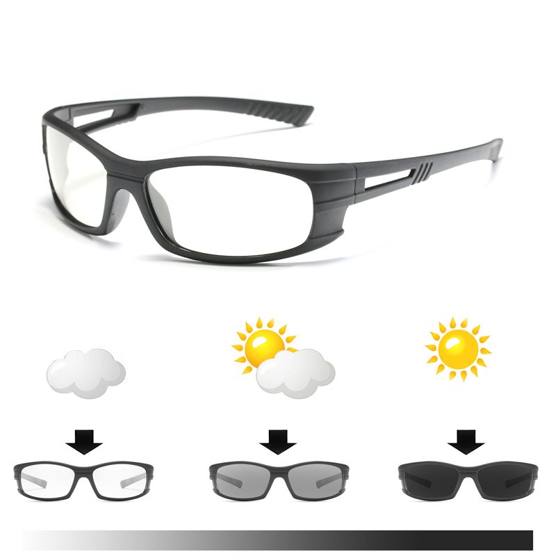 Gafas de sol fotocromáticas polarizadas HOOLDW de moda para hombre, para deportes al aire libre, gafas de sol camaleónicas, gafas de conducción, gafas que cambian de color_voghion.com