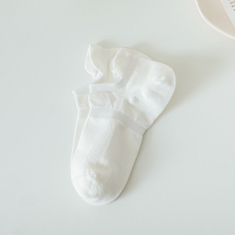 Calzini invisibili in cotone traspirante anti-sudore, da uomo, in tinta unita, con tacco largo e corti, 2025d_voghion.com
