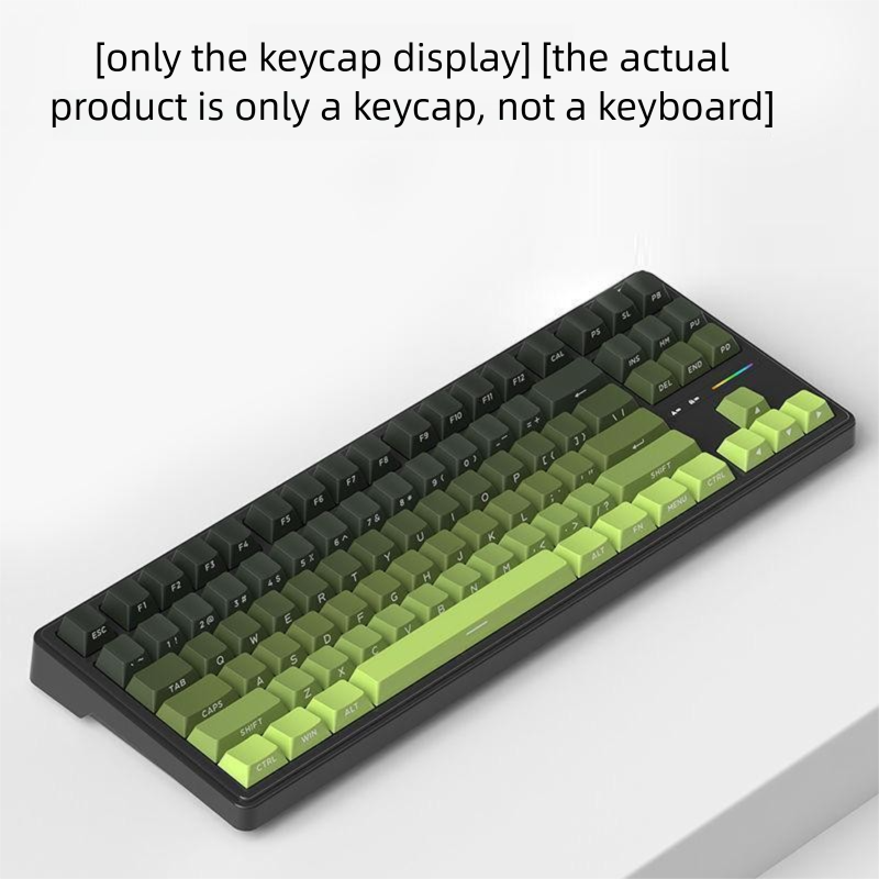 Mist Blue Gradient Side Engraved Translucent PBT Customized 130+ Small Full Set Personalized Dye Sublimation Keycaps_voghion.com