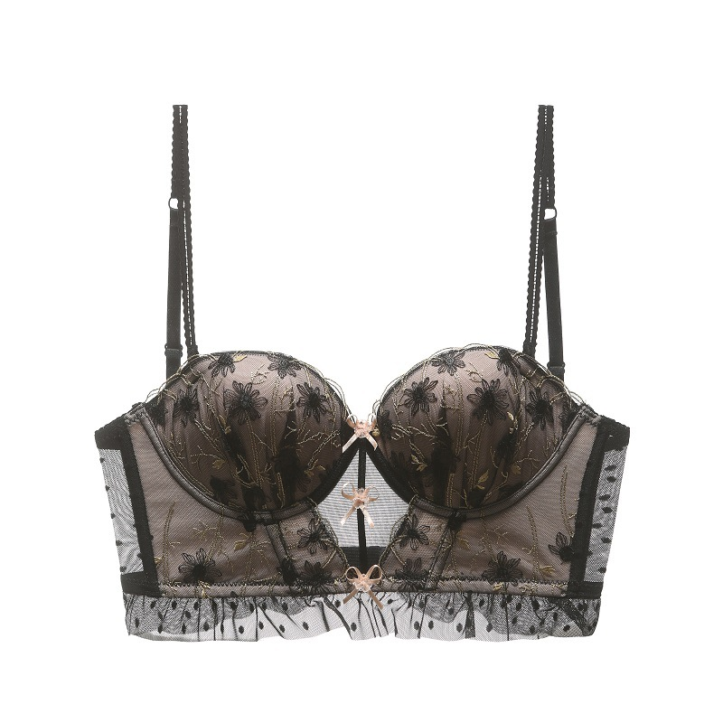 Reggiseno canotta senza schienale con ricamo in pizzo_voghion.com