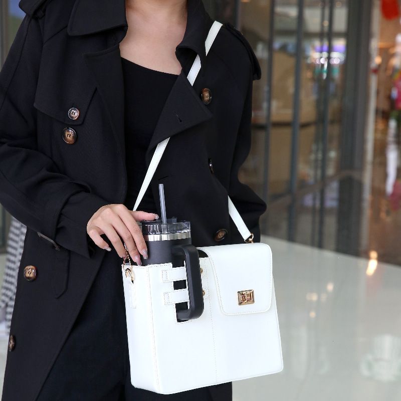 Borsa per tazza d'acqua portatile per bevande all'aperto, grande thermos universale, borsa rosa monospalla per tazza d'acqua, borse a tracolla_voghion.com