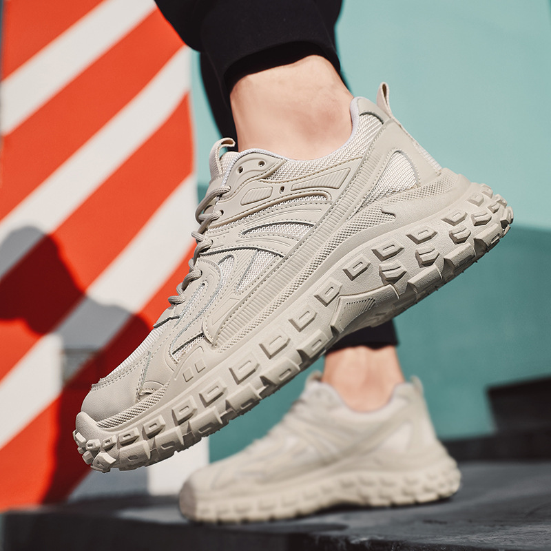 2025 Autumn Dad Mesh Breathable Wear-resistant Casual Non-slip Tire Sole Sports Running Shoes For Men_voghion.com