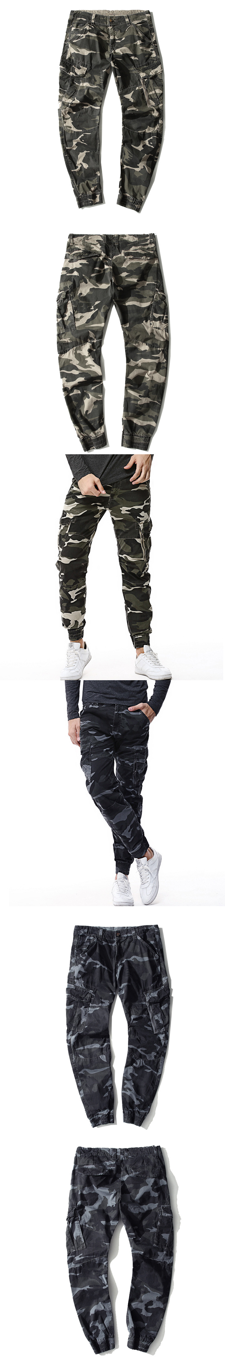 Men's Clothing 2024 Men's Outdoor Camouflage Pants Fashion Cargo Pants Multi-bag Pants_voghion.com