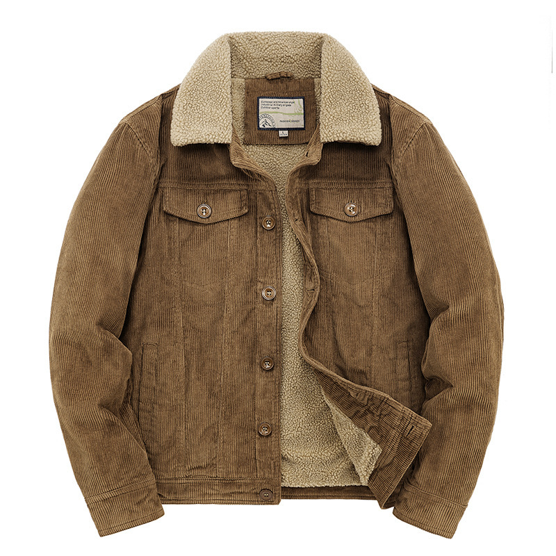 Giacca invernale da uomo, calda, spessa, con fodera in pile, collo alto, casual, da ragazzo_voghion.com