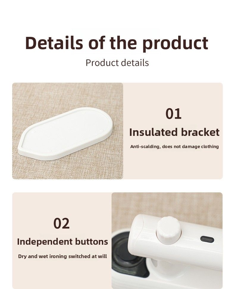 Garment Steamer Portable Household Handheld Mini Small Rotating Foldable Iron_voghion.com