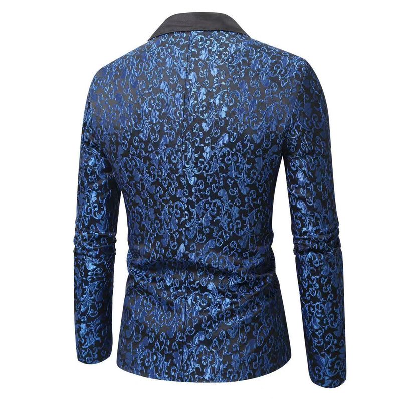 Abito casual europeo, ospite di nozze, colletto con revers, abito formale, giacca, uomo_voghion.com
