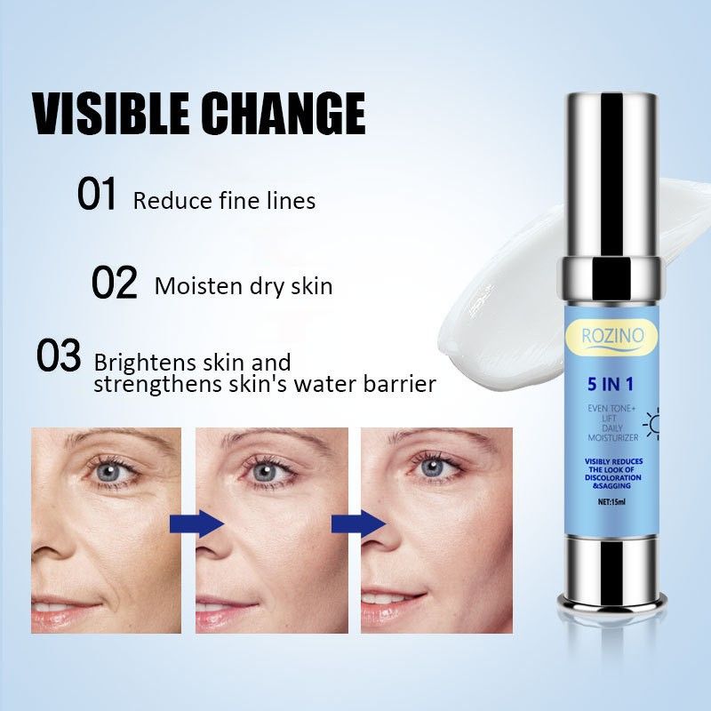 Daily moisturizing, nourishing, tender, firm and brighten skin, fade fine lines, 5 in 1 daily face cream_voghion.com