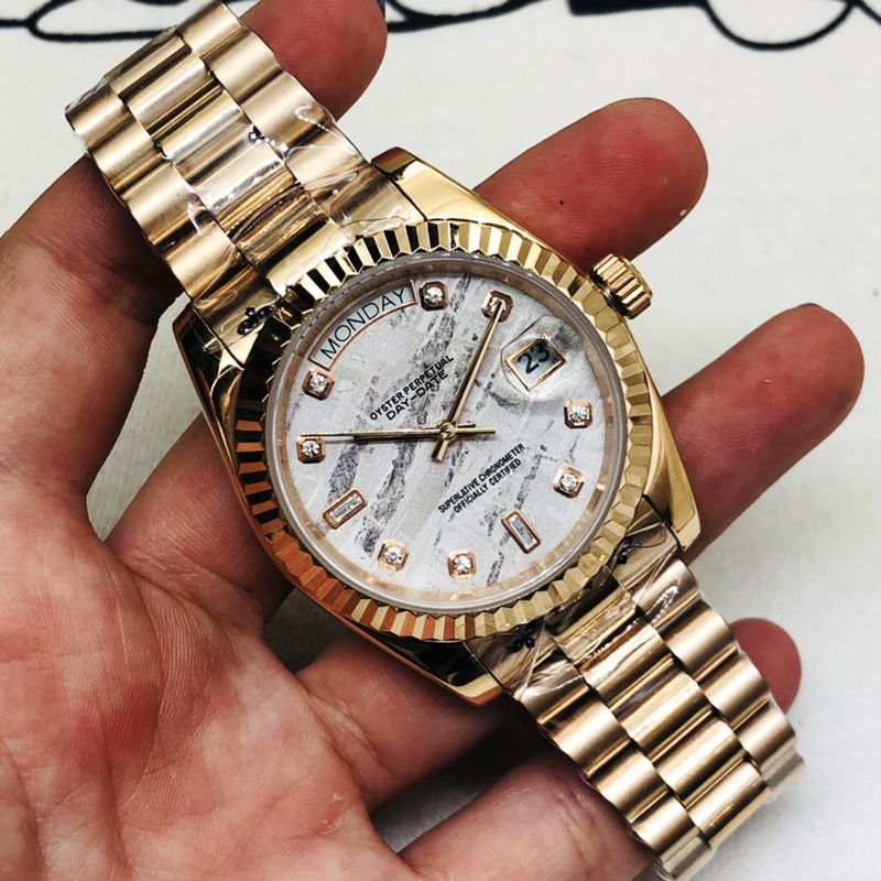 Laojia Tooth Ring Rose Double Calendar DD Log Automatic Xitai Movement Mechanical Watch_voghion.com