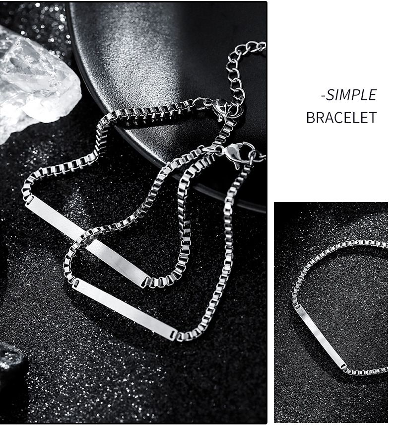 Hot Selg Titanium Steel Non Fading Jewelry, High-end And Niche, Suitable For Engraving Characters, Couple's Hand_voghion.com