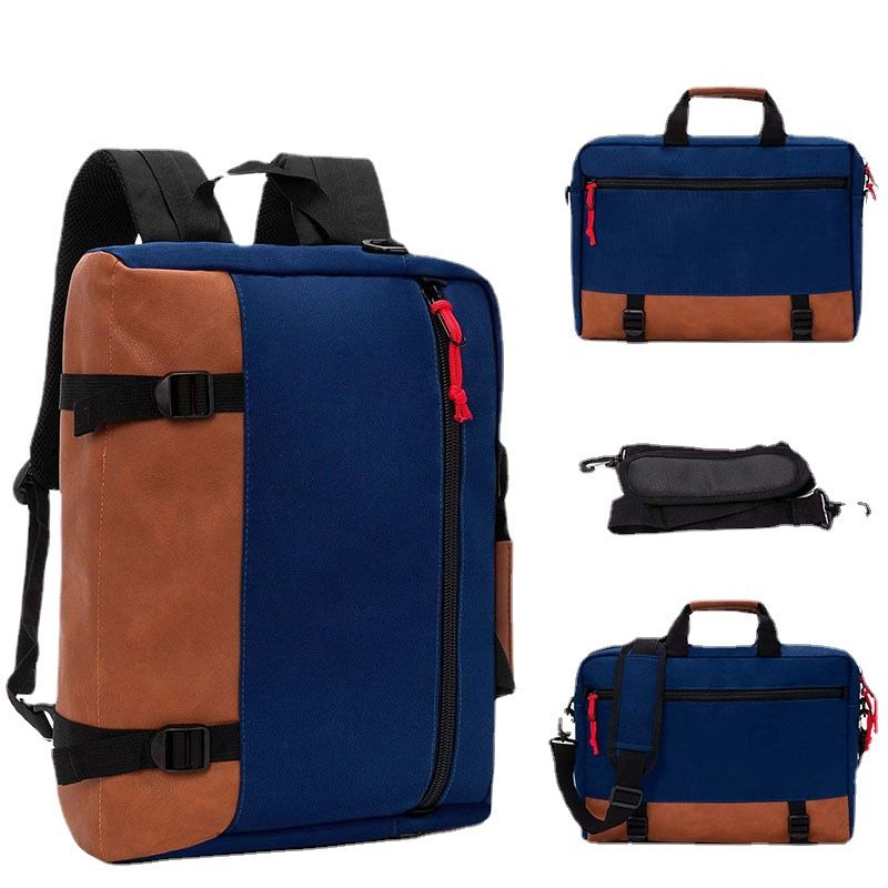 15inch Convertible Backpack Laptop Shoulder Messenger Bag Briefcase Handbag Suitable For Men And Women_voghion.com