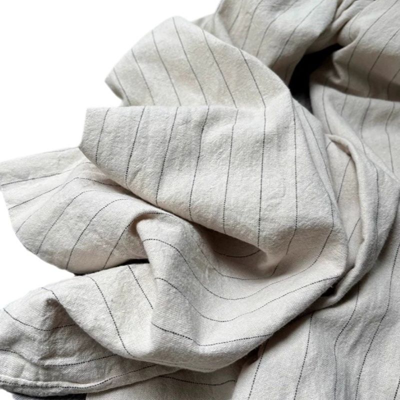 Convient à toutes les saisons Fermez les yeux et achetez trois pièces, si confortables ~ Pantalon large en lin à rayures verticales pour femmes, pantalon décontracté ample pour_voghion.com