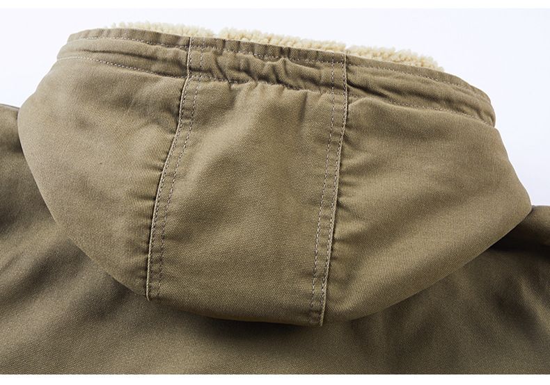 Lammmantel für Herren, Herbst Winter, mit dicker Wolle und Kapuzendesign, vielseitige Outdoor-Arbeitskleidung, Winterkleidung,_voghion.com