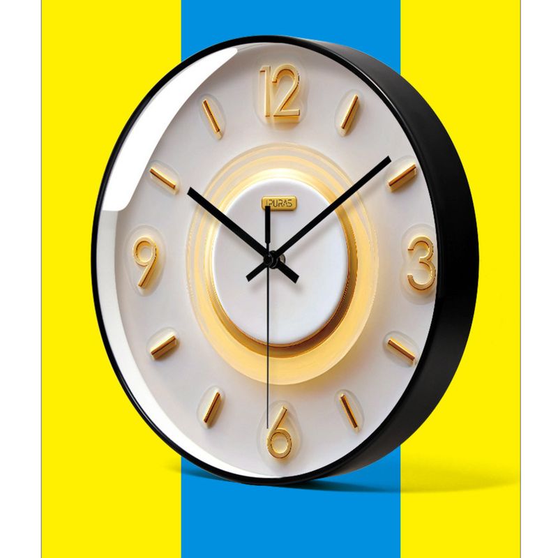 Yipula 7268 Silent Fashion Creative Bedroom Living Room Sweep Second Simple Light Luxury Wall Quartz Clock_voghion.com