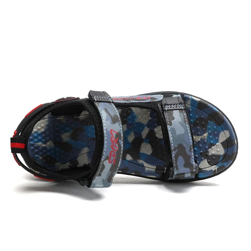 Estate spiaggia bambini, scarpe alla moda per ragazzi 5-16 anni, no ALD, outdoor, ombre astronomiche, sandali in cuoio_voghion.com