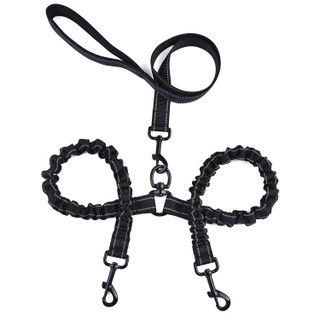 Cinturón luminoso a prueba de explosiones para mascotas con doble cuerda de cabeza, un remolque con dos cuerdas de tracción grandes para perros_voghion.com
