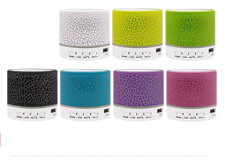 Nuovo mini altoparlante wireless Bluetooth portatile con slot per schede, subwoofer e luce LED, regalo_voghion.com