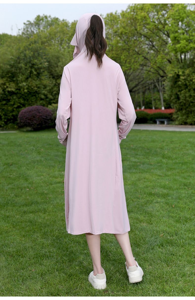 Nylon Ice Silk Sun Protection Jacket - UPF50+ UV Blocking Long Sleeve Cover-Up For Summer Lightweight Breathable Skin Coat With Full Body Coverage_voghion.com
