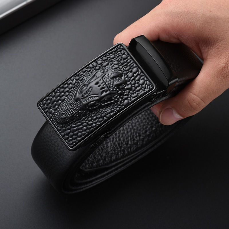 HOT DINISITON Men's Automatic Crocodile Pattern Buckle Fashion High Quality Leather Belt_voghion.com