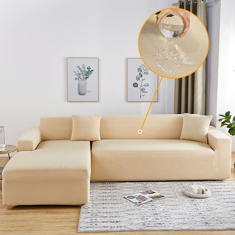 Waterdichte, dikke, vier seizoenen all-inclusive elastische bankhoes, universele volledig bedekkende chaise longue wafel bankhoes_voghion.com